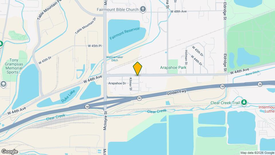 15200 W 44th Ave Mapa y Detalles de la Ubicación