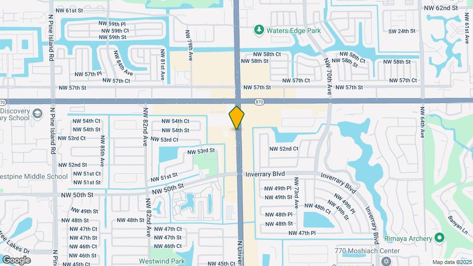 5451 N University Dr Map and Location Details