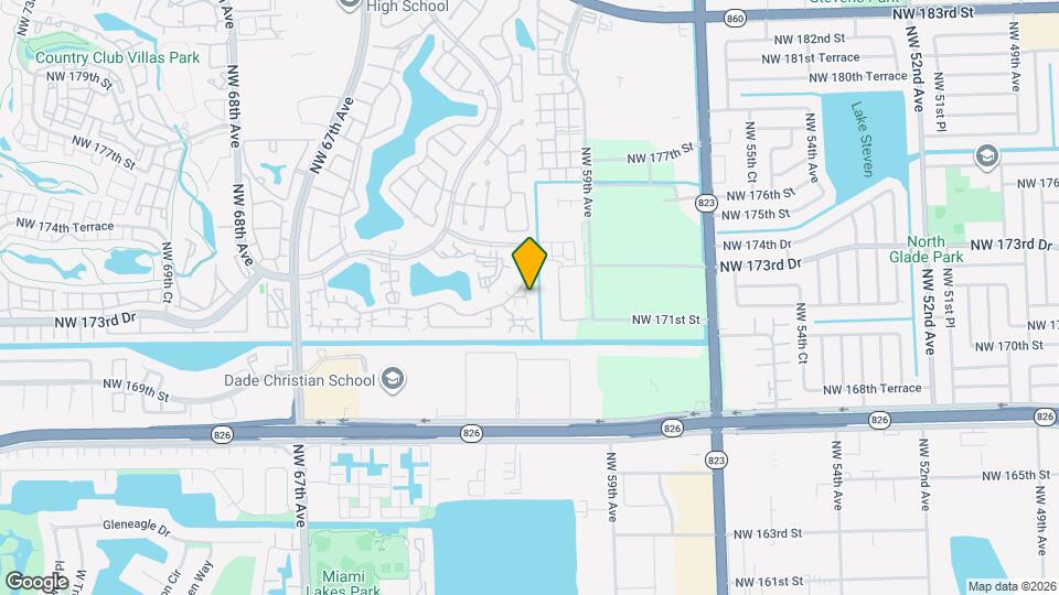 6016 NW 172nd Terrace Map and Location Details