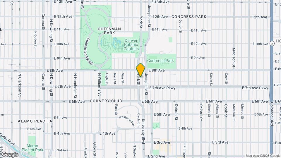 736 York St Map and Location Details