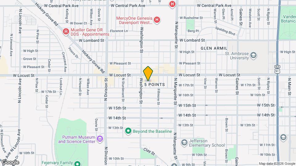 1718 Fillmore Ln Mapa y Detalles de la Ubicación