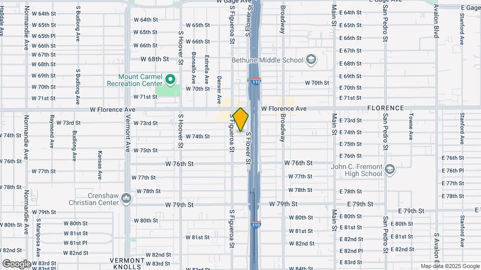 447 W 74th St Map and Location Details