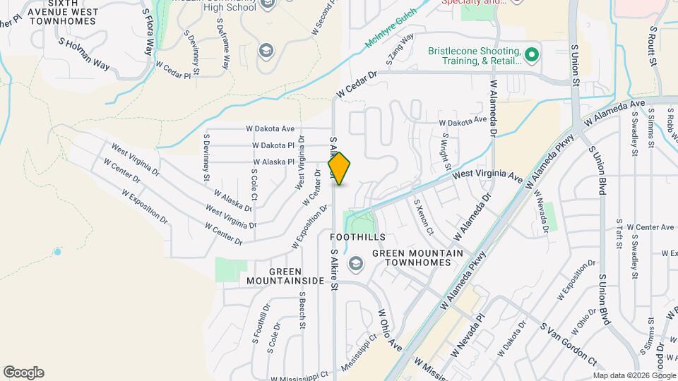 538 S Alkire St Map and Location Details