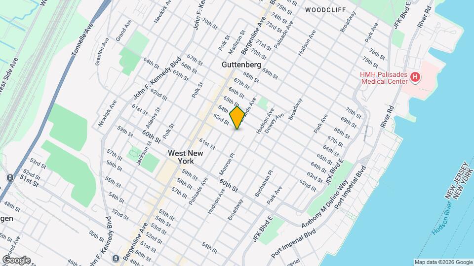 6214 Palisade Ave Map and Location Details