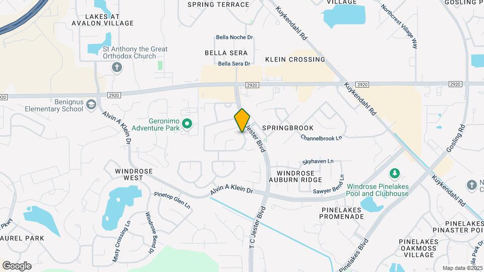 21219 Misty Brook Bend Ln Map and Location Details
