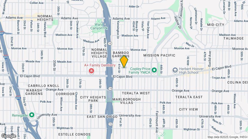 4342 Marlborough Ave Map and Location Details