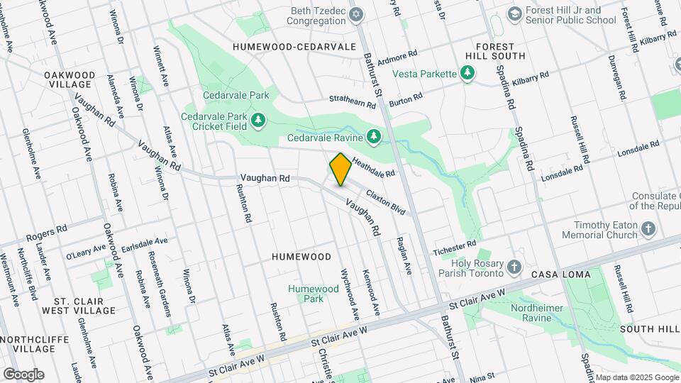 237 Vaughan Rd Map and Location Details
