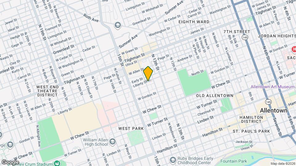 1348 Liberty St Map and Location Details