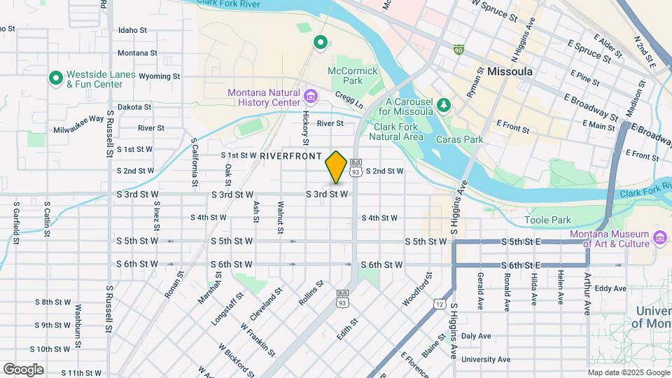 540 S 3rd St W Map and Location Details