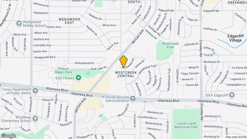 6252 Westcreek Dr Map and Location Details