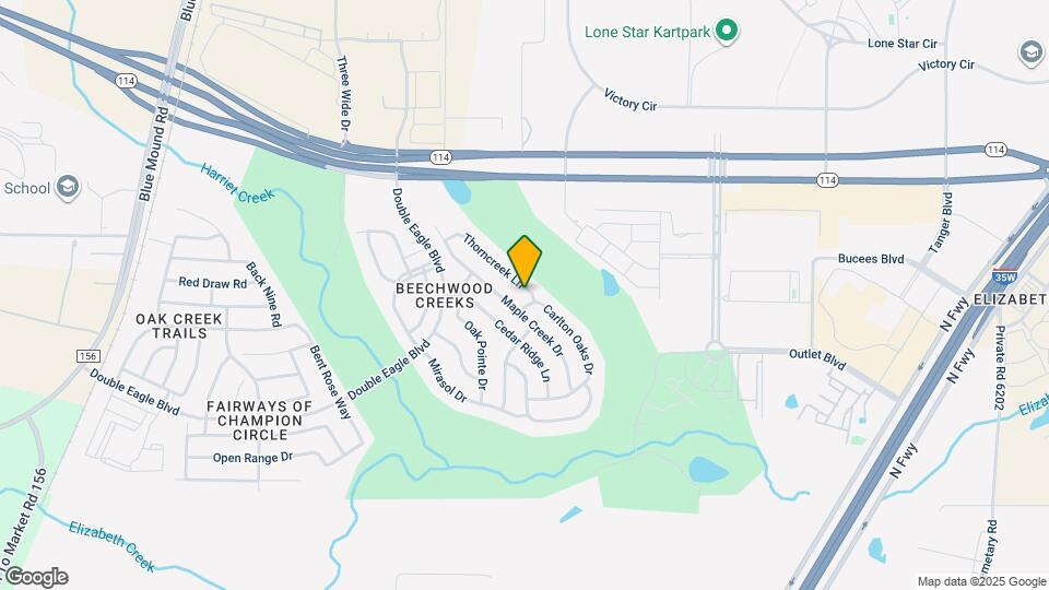 2836 Thorncreek Ln Map and Location Details