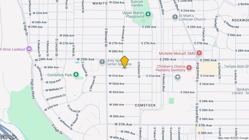 103 W 30th Ave, Unit Bsmt Apartment furnished Mapa y Detalles de la Ubicación