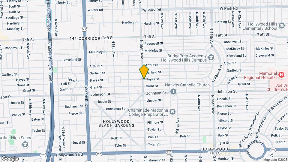 5520 Hayes St Map and Location Details