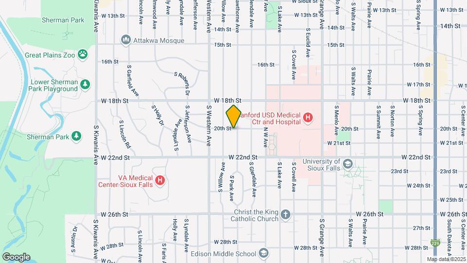 1201 S Hawthorne Ave Map and Location Details