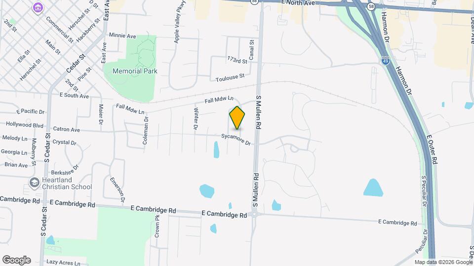 612 Fall Creek Dr Map and Location Details