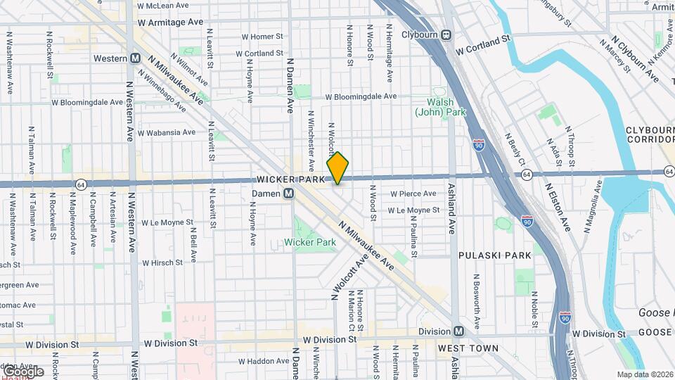 1523 N Elk Grove Ave, Unit 2 Mapa y Detalles de la Ubicación