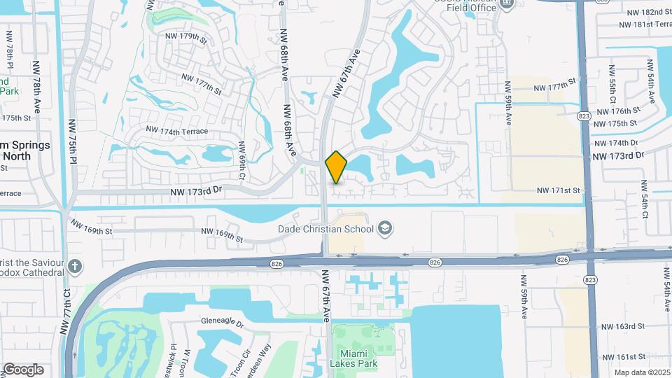 6551 NW 170th Terrace Map and Location Details