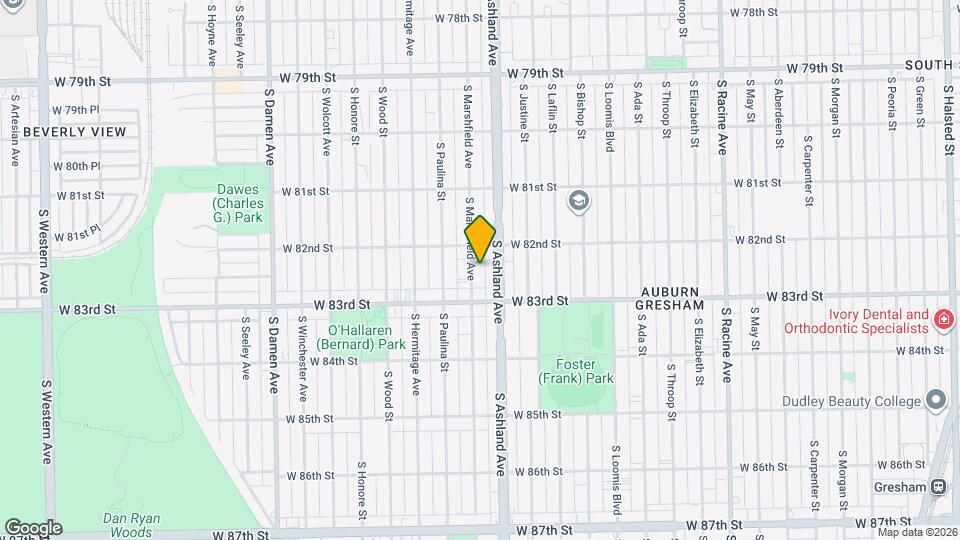 8227 S Marshfield Ave Map and Location Details