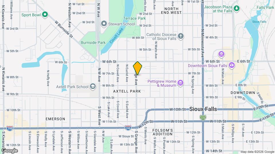 222 N Grange Ave Map and Location Details