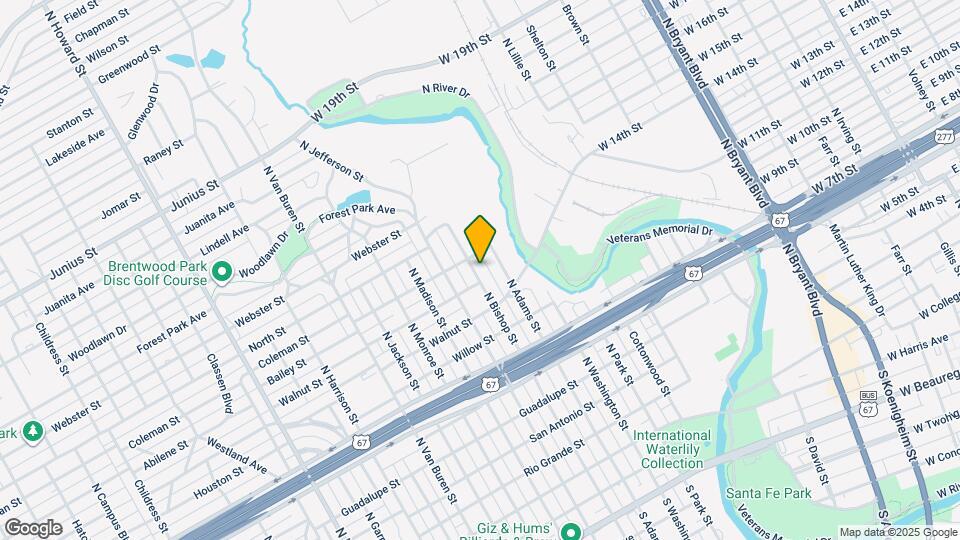 906 N Bishop St Map and Location Details