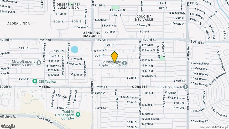 1510 S Van Buren Ave Mapa y Detalles de la Ubicación
