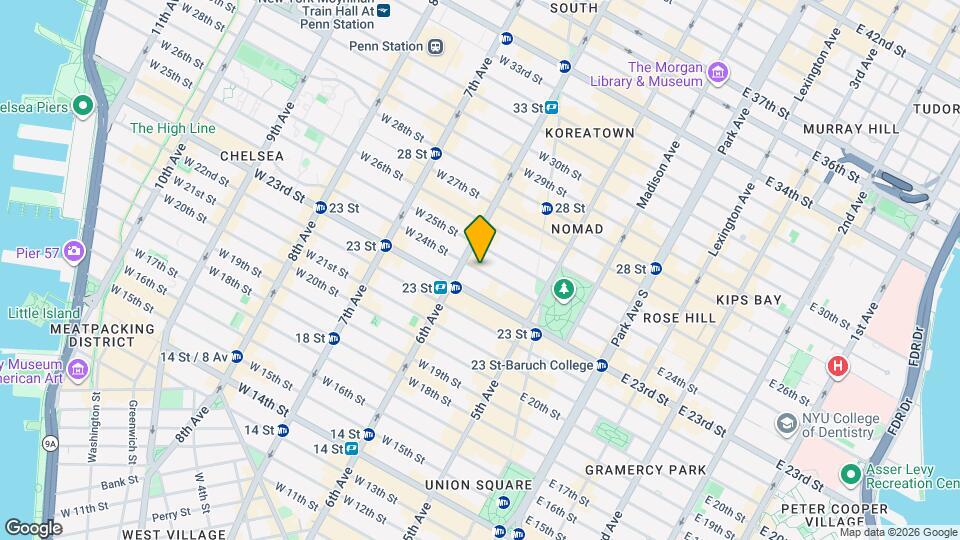 77 W 24th St, Unit 15R Mapa y Detalles de la Ubicación