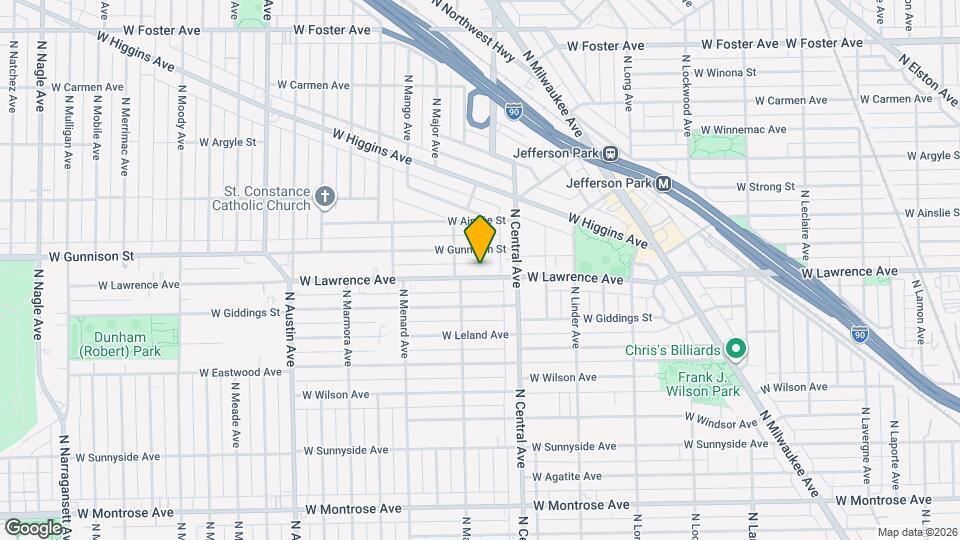 5638 W Lawrence Ave, Unit 1 Map and Location Details