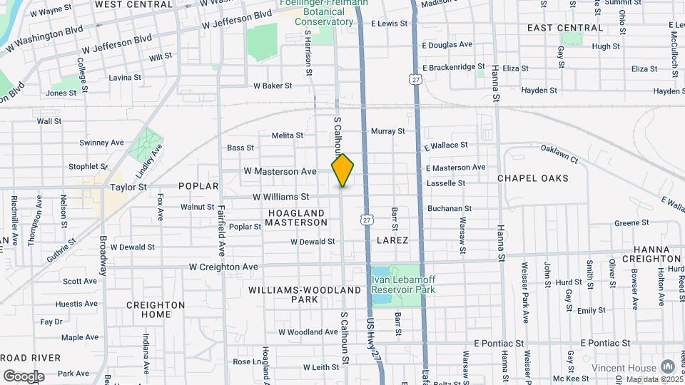1939 S Calhoun St Map and Location Details