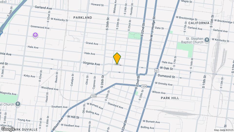 2320 W Oak St Map and Location Details