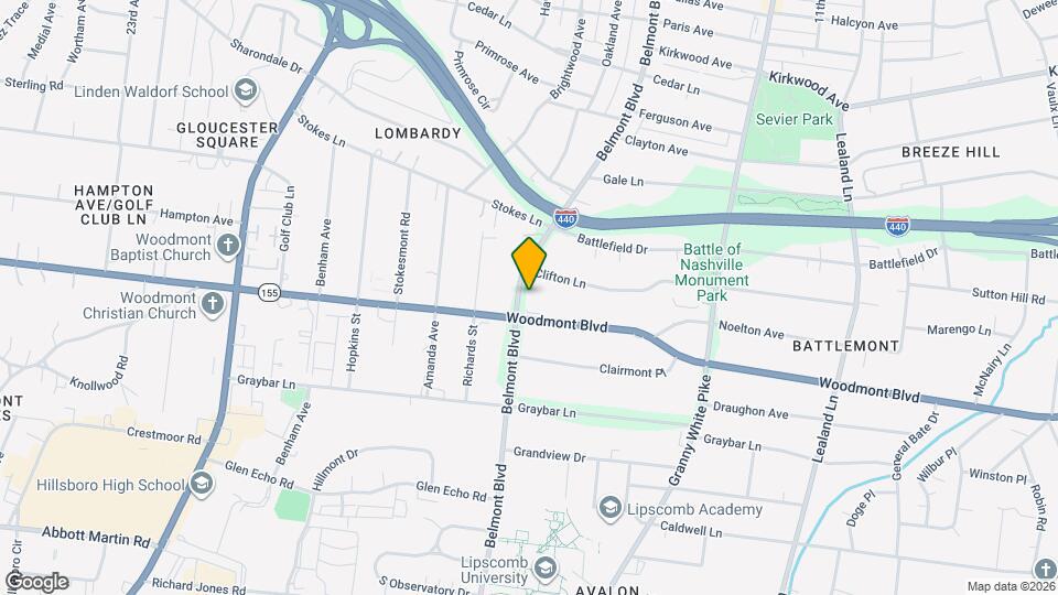 3418 Belmont Blvd Mapa y Detalles de la Ubicación