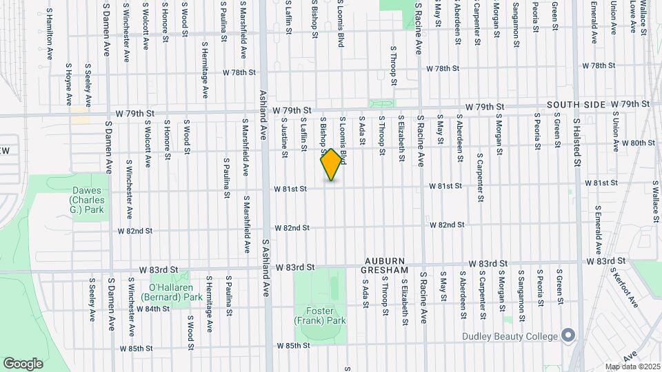 8059 S Bishop St Map and Location Details