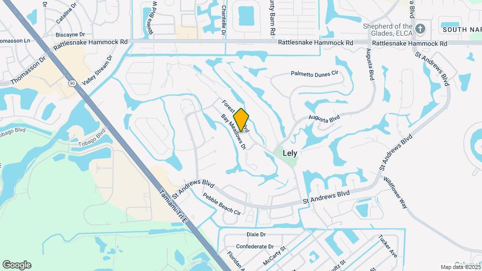 349 Bay Meadows Dr Map and Location Details