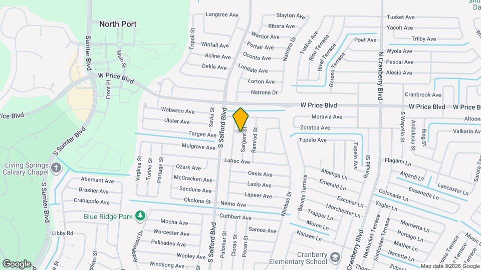 1249 Sargent St Map and Location Details