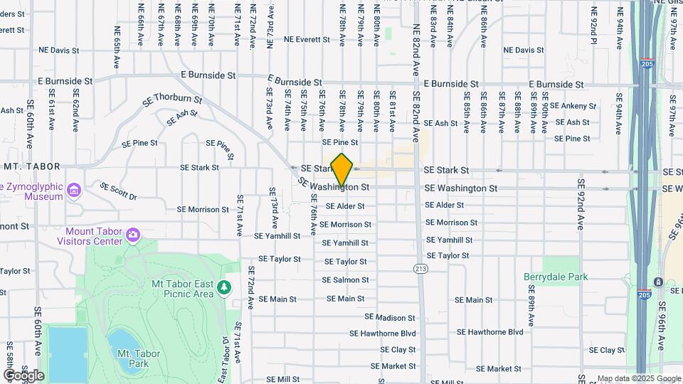 7730 SE Washington St Map and Location Details