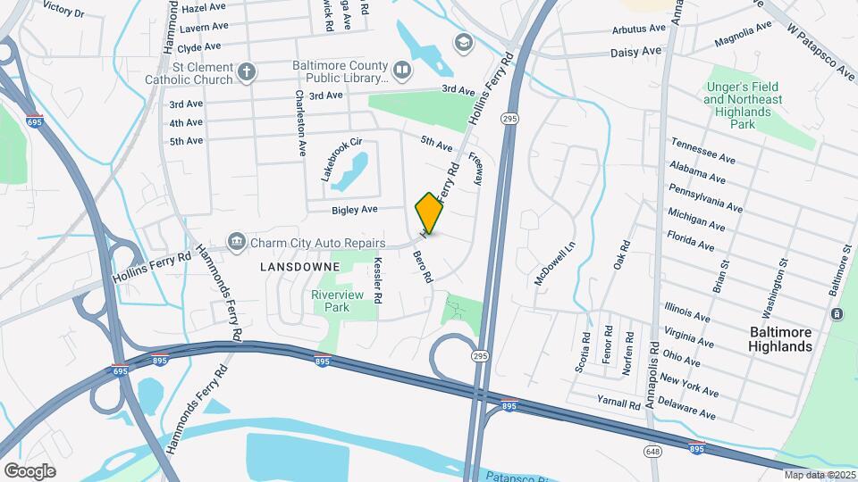 4161 Hollins Ferry Rd Map and Location Details