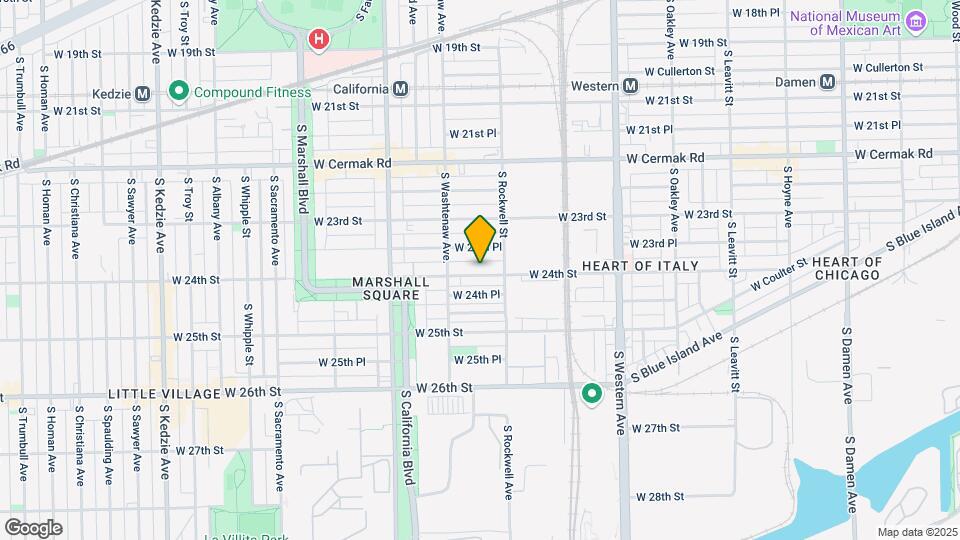 2624 W 24th St Map and Location Details