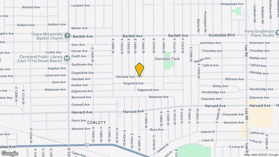 14414 Glendale Ave Map and Location Details