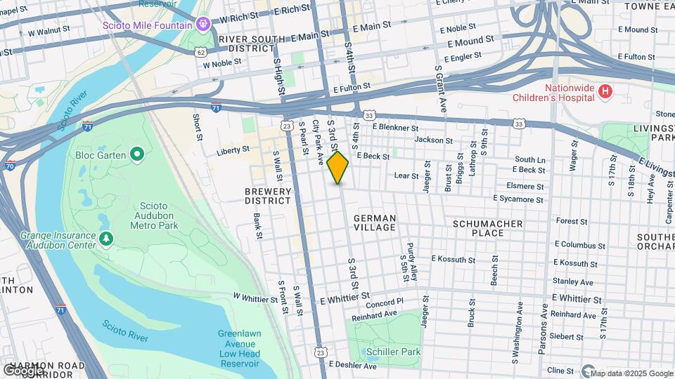 647 S 3rd St Map and Location Details