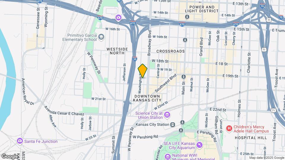 1835 Washington Street Mapa y Detalles de la Ubicación