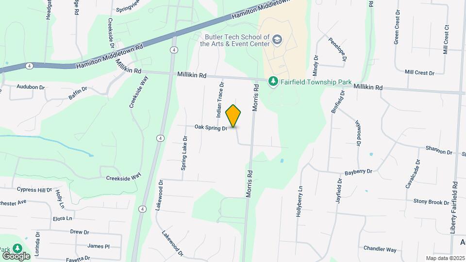 3543 Oak Spring Dr Map and Location Details
