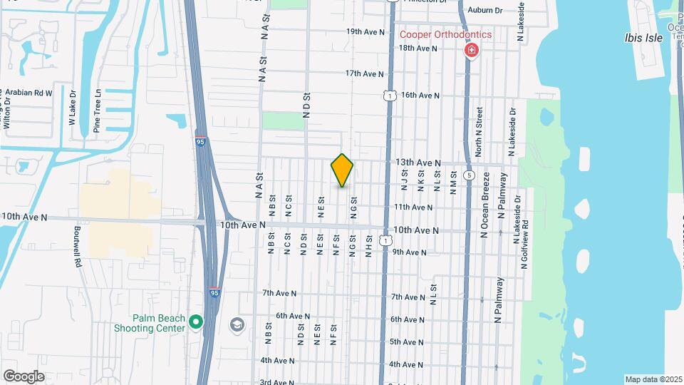 1122-1118 N F St Mapa y Detalles de la Ubicación