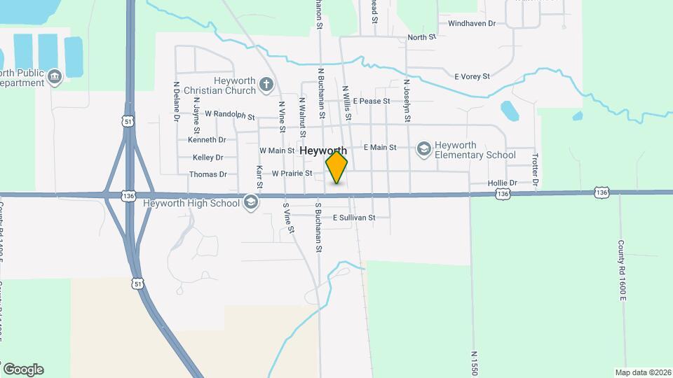 108 E Cleveland St Map and Location Details