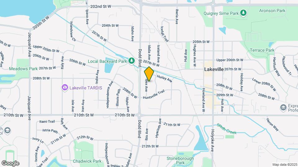 20726 Ibex Ave Map and Location Details