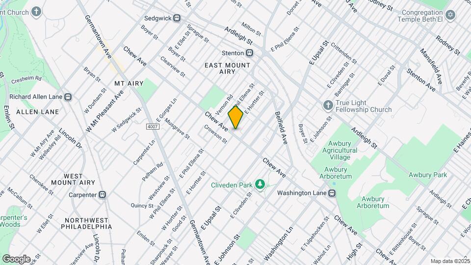 6643 Chew Ave, Unit 2nd Floor Apt. Map and Location Details