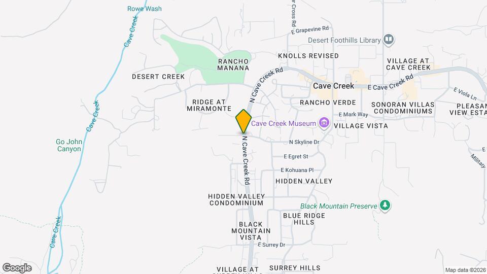 37801 N Cave Creek Rd, Unit Rancho Villas Unit 39 Map and Location Details