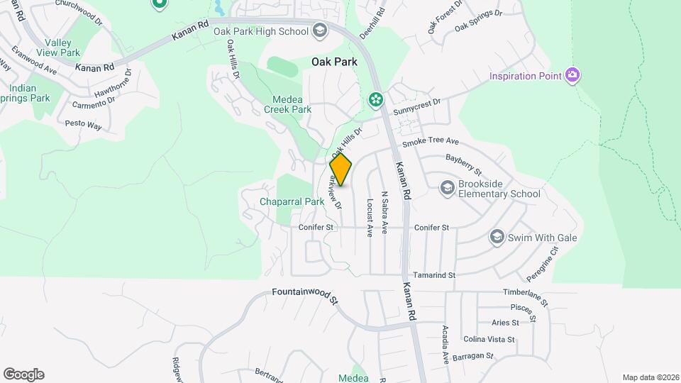 5962 E Oak Meadow Pl Map and Location Details