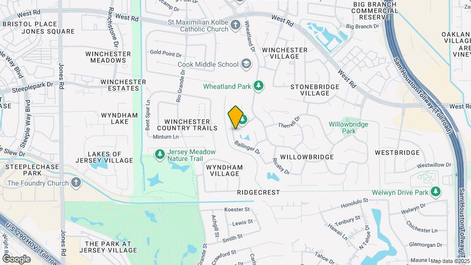 8822 Ballinger Dr Map and Location Details