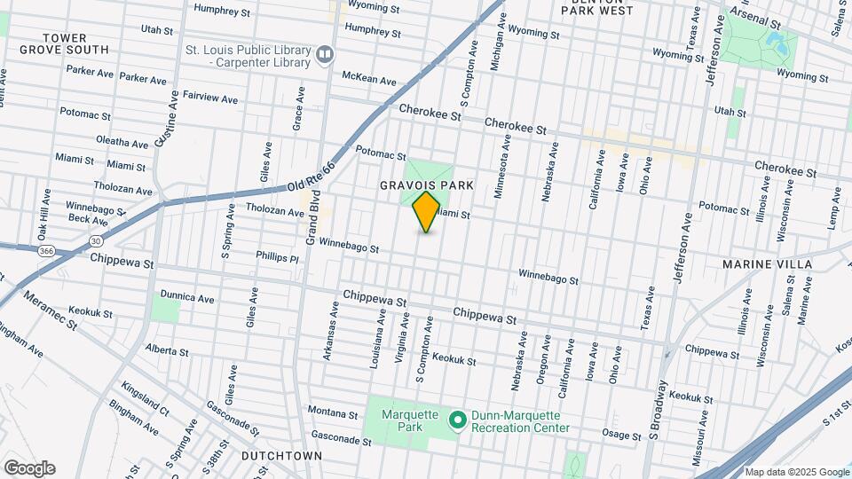 3634 Virginia Ave Map and Location Details