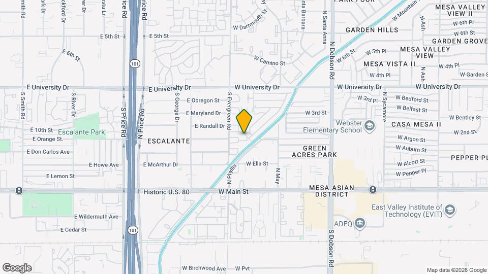 2642 E Orange St. Map and Location Details