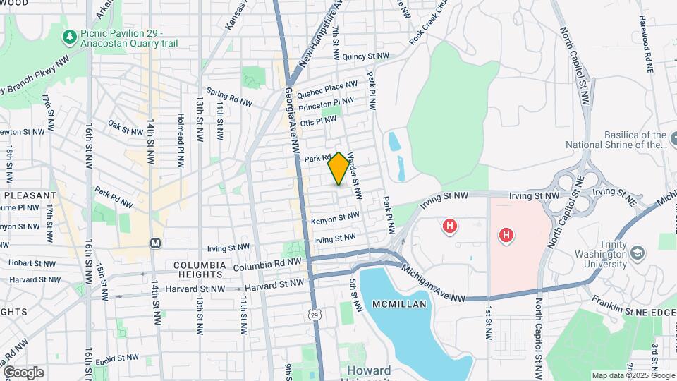 529 Lamont St NW Map and Location Details